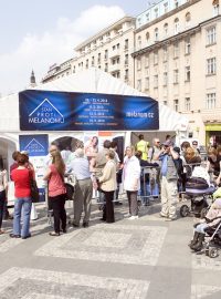 Stan proti melanomu na Václavském náměstí