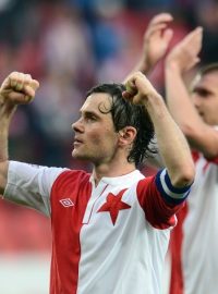 Radost fotbalistů Slavie