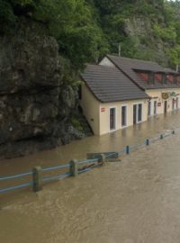 Situace v Bechyni na Táborsku, kde se vylila z břehů Lužnice