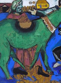 Marc Chagall: Zelený osel, 1911