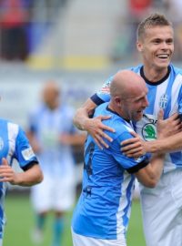 Jiří Štajner se raduje. Mladá Boleslav porazila Liberec 4:0