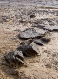 Archeologové na dně Mohelenské přehrady