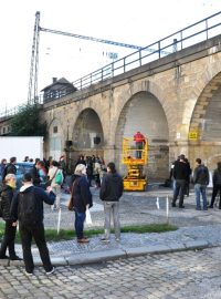 Akce na podporu Negrelliho viaduktu v pražském Karlíně