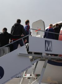 Hokejisté pražského Lva nastupují k dalšímu letu. Foto: Jan Rachota/HC Lev