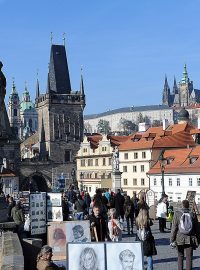 Praha, turisté, turista, turistika (ilustrační foto)