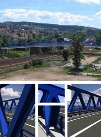 Vizualizace nového mostu v Blansku