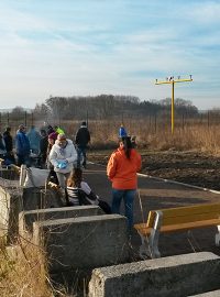 Spotterské stanoviště u letiště v Pardubicích