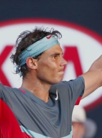 Rafael Nadal se raduje z vítězství nad Grigorem Dimitrovem