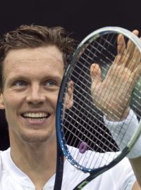 Tomáš Berdych po vítězství na turnaji v Rotterdamu