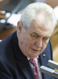 Prezident Miloš Zeman hovořil ve sněmovně před hlasováním o důvěře vládě