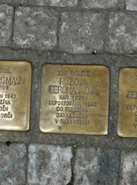 Stolpersteine v Maiselově ulici v Praze