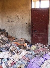 Památník rwandské genocidy v bývalé škole v Murambi