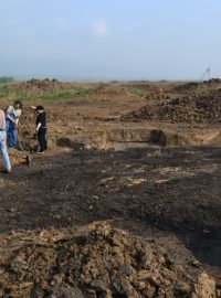 Archeologický průzkum předpolí lomu Bílina na Mostecku