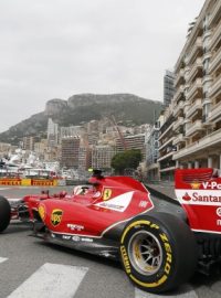 Trénink na Velkou cenu Monaka F1