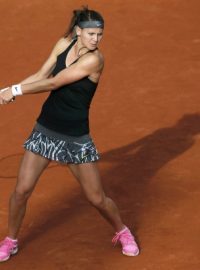 Lucie Šafářová během prvního kola na Roland Garros