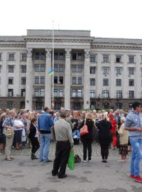 Jihoukrajinská Oděsa zažívá demonstrace odpůrců i příznivců vlády. 1. 6. 2014