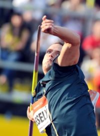 Vítězslav Veselý vyhrál na Zlaté tretře, atletickém mítinku World Challenge, soutěž v hodu oštěpem