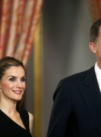 Španělský korunní princ Felipe a jeho manželka princezna Letizia