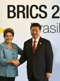 Brazilská prezidentka Dilma Rousseffová a čínský prezident Si Ťin-pching