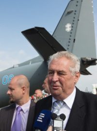 Prezident Miloš Zeman na Dnech NATO v Mošnově