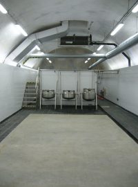 Sklep pivovaru a tzv. spilka - tady pivo kvasí