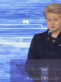 Litevská prezidentka Dalia Grybauskaitéová