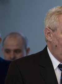 Miloš Zeman (vpravo) a Andrej Babiš