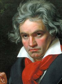 Ludwig van Beethoven (portrét Joseph Karl Stieler, 1819-1820)