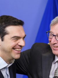 Šéf EK Jean-Claude Juncker (vpravo) jednal v Bruselu s řeckým premiérem Alexisem Tsiprasem