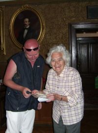 Kastelán zámku Kunín Jaroslav Zezulčík a rakouská šlechtična Judith-Marie Schindler von Kunewald