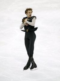 Michal Březina během krátkého programu na MS