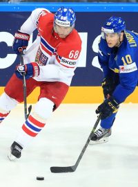 Jaromír Jágr a Joakim Lindstrom