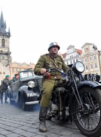 Jízda veteránů, Staroměstské náměstí v Praze