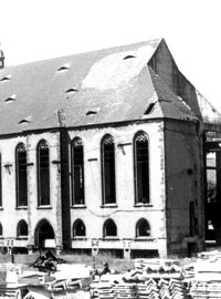 Kostel v Mostě po přesunu