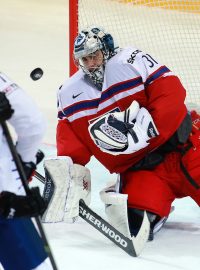 MS hokej 2015. Základní skupina Česko vs. Francie: Ondřej Pavelec