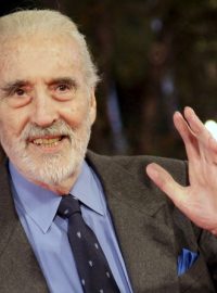 Známý britský herec Christopher Lee na snímku z roku 2009