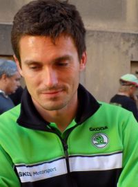 Pilot Jan Kopecký před startem 42. ročníku Rally Bohemia