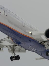 Letadlo společnosti Aeroflot na moskevském letišti Šeremetěvo