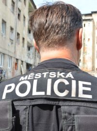 Strážník městské policie na obchůzce (ilustrační foto)