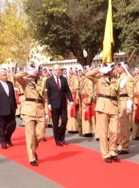 Předseda české vlády Bohuslav Sobotka se sešel s jordánským premiérem Abdullahem Ensourem