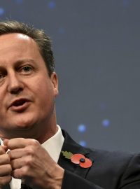 Britský premiér David Cameron během projevu před členy Konfederace průmyslu