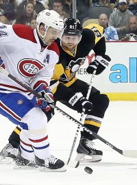 Tomáš Plekanec při zápasu Montrealu s Pittsburghem