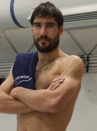 David Svoboda po plaveckém tréninku v olympijském centru v Coloradu