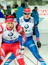 Gabrielu Soukalovou ve štafetě předjela Norka Eckhoffová