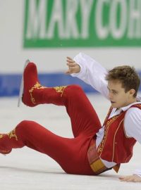 Michal Březina při volné jízdě dvakrát spadl