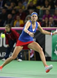 Petra Kvitová při Fed Cupu v Kluži