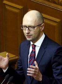 Ukrajinský premiér Arsenij Jaceňuk