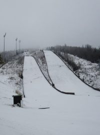 Skokanský můstek v Harrachově dostal jméno Mamut díky svým obřím rozměrům