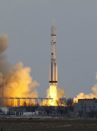 Evropskou sondu projektu ExoMars vynesla do vesmíru v březnu 2016 ruská raketa Proton