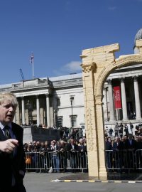 Londýnský starosta Boris Johnson ocenil zhotovení kopie vítězného oblouku